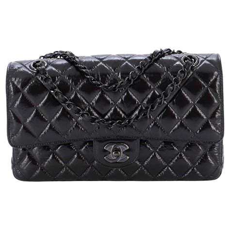 chanel so black classic flap